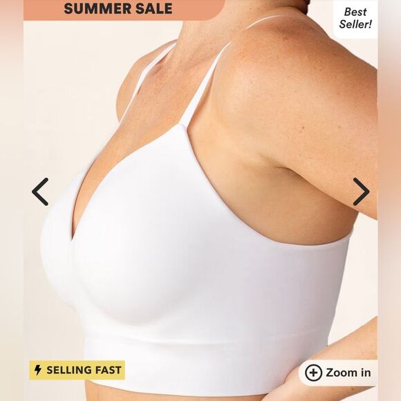 Truekind Supportive Comfort Wireless Shaping Bra White Large NWT‎ in packaging - Picture 2 of 8
